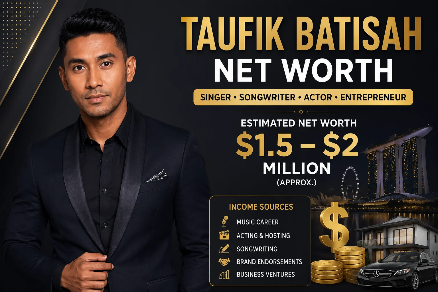 Taufik Batisah Net Worth